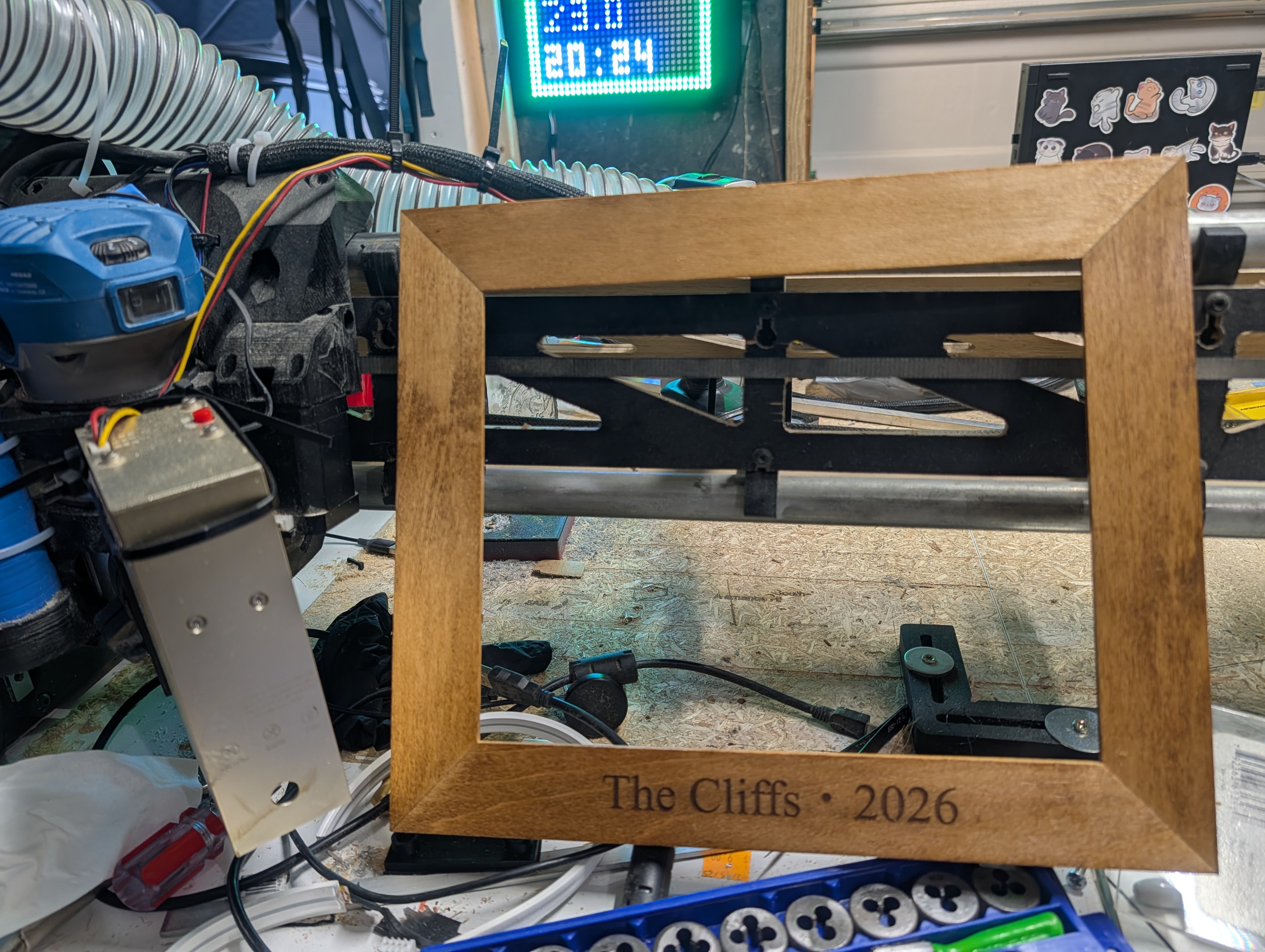 Custom engraved picture frame