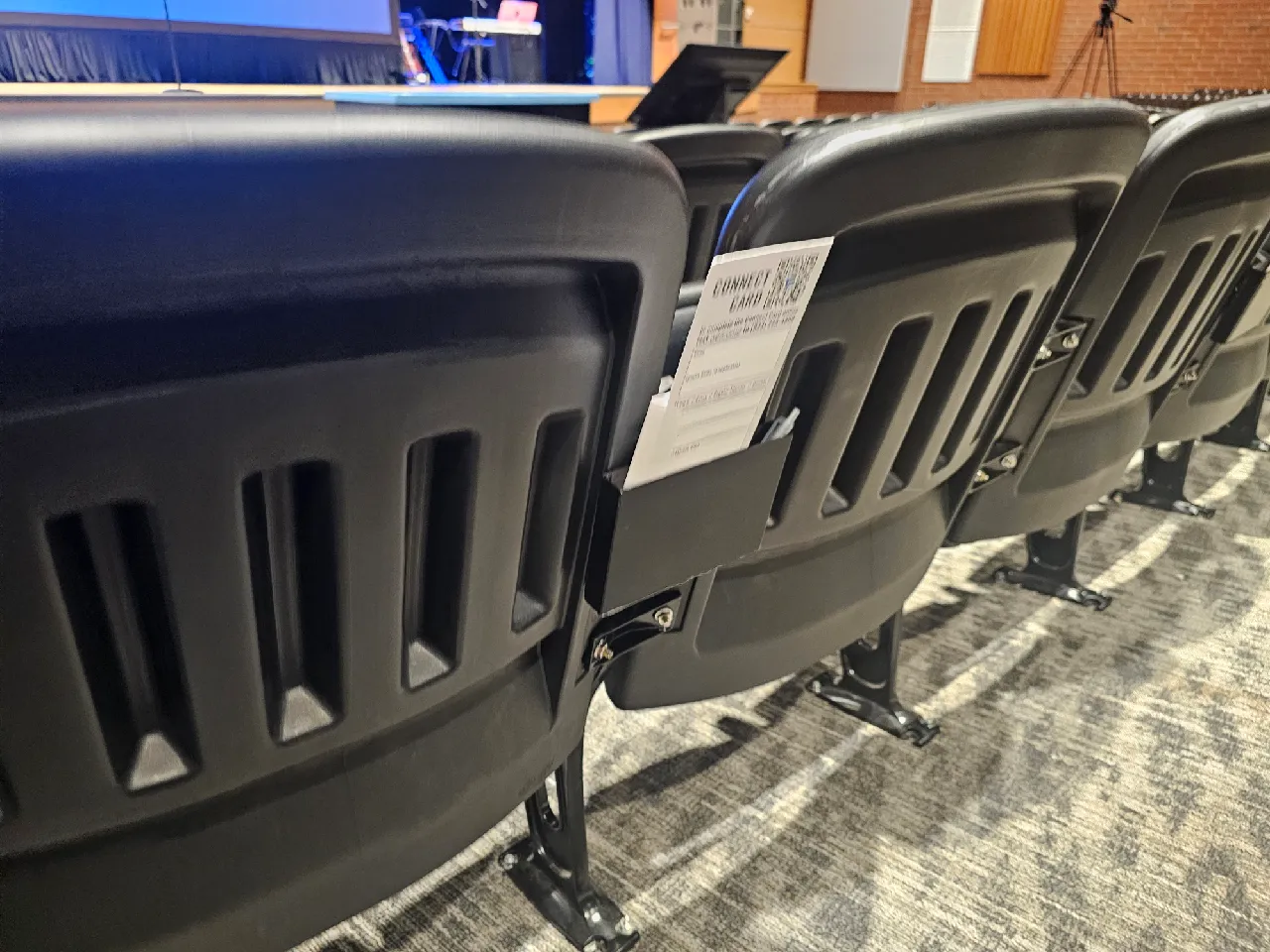Custom 3D printed seat card holders for school event